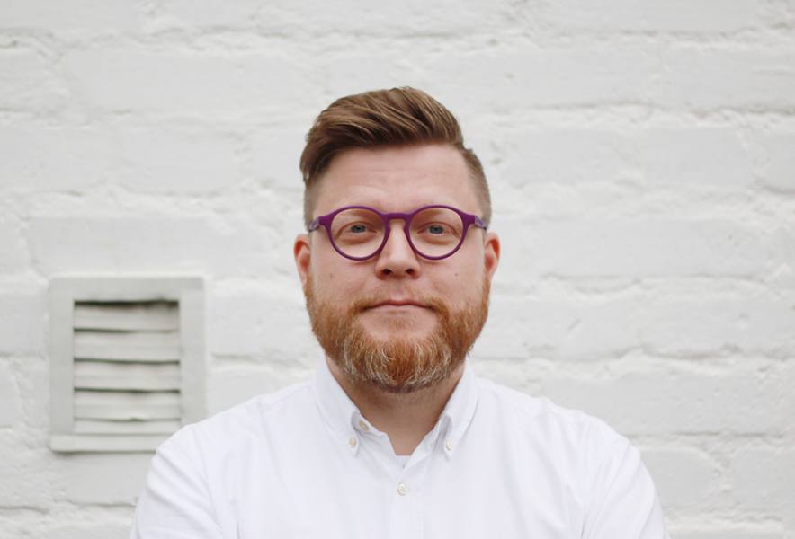 Kokosom frame worn, purple round